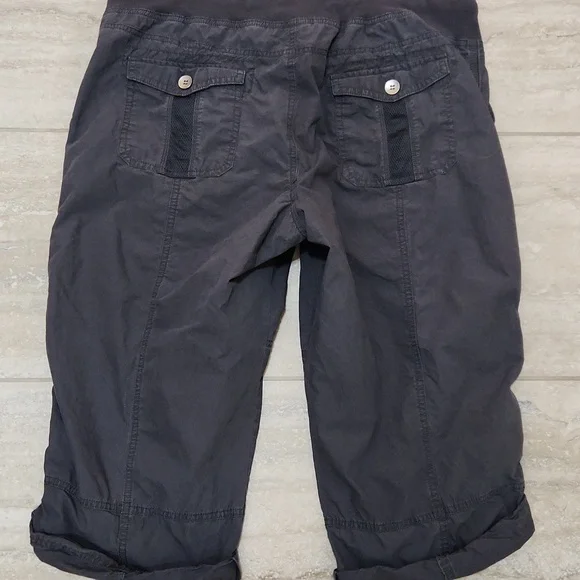 Calvin Klein Performance Cargo Capri Pants Women's Size XL Gray - Picture 2 of 10